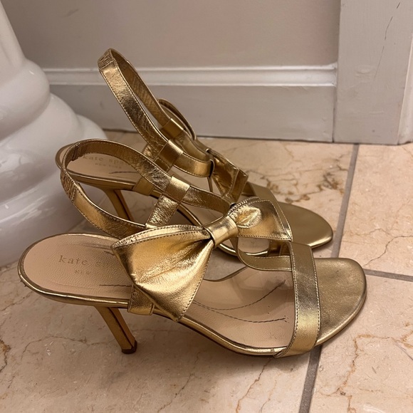 Gold Bow High Heels by Kate Spade - Picture 7 of 8